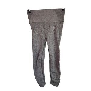 Gymshark Adapt Ombre Seamless Leggings Grey Marl Womens Size S Workout Fitness